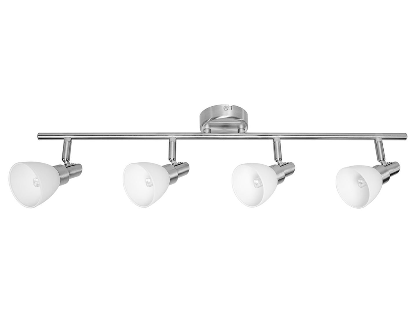 Spot LED 4-punktowy aluminiowy srebrny