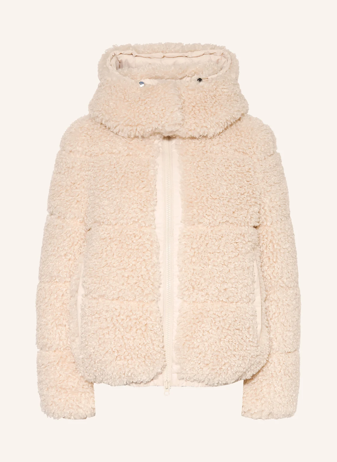 SAVE THE DUCK Kunstfell-Jacke LENORA mit abnehmbarer Kapuze