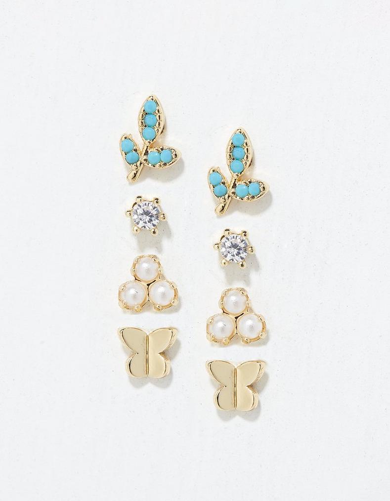 Multi Pack Leaf Earrings