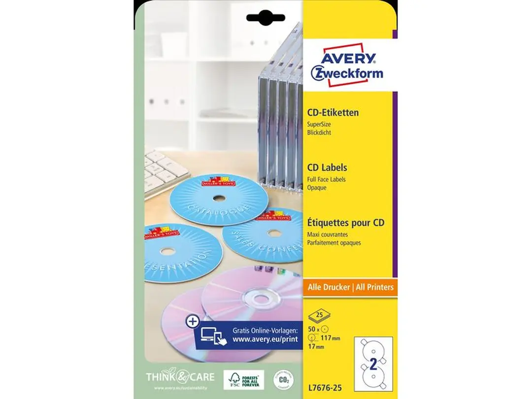 Etiketten 50er-Set L7676-25