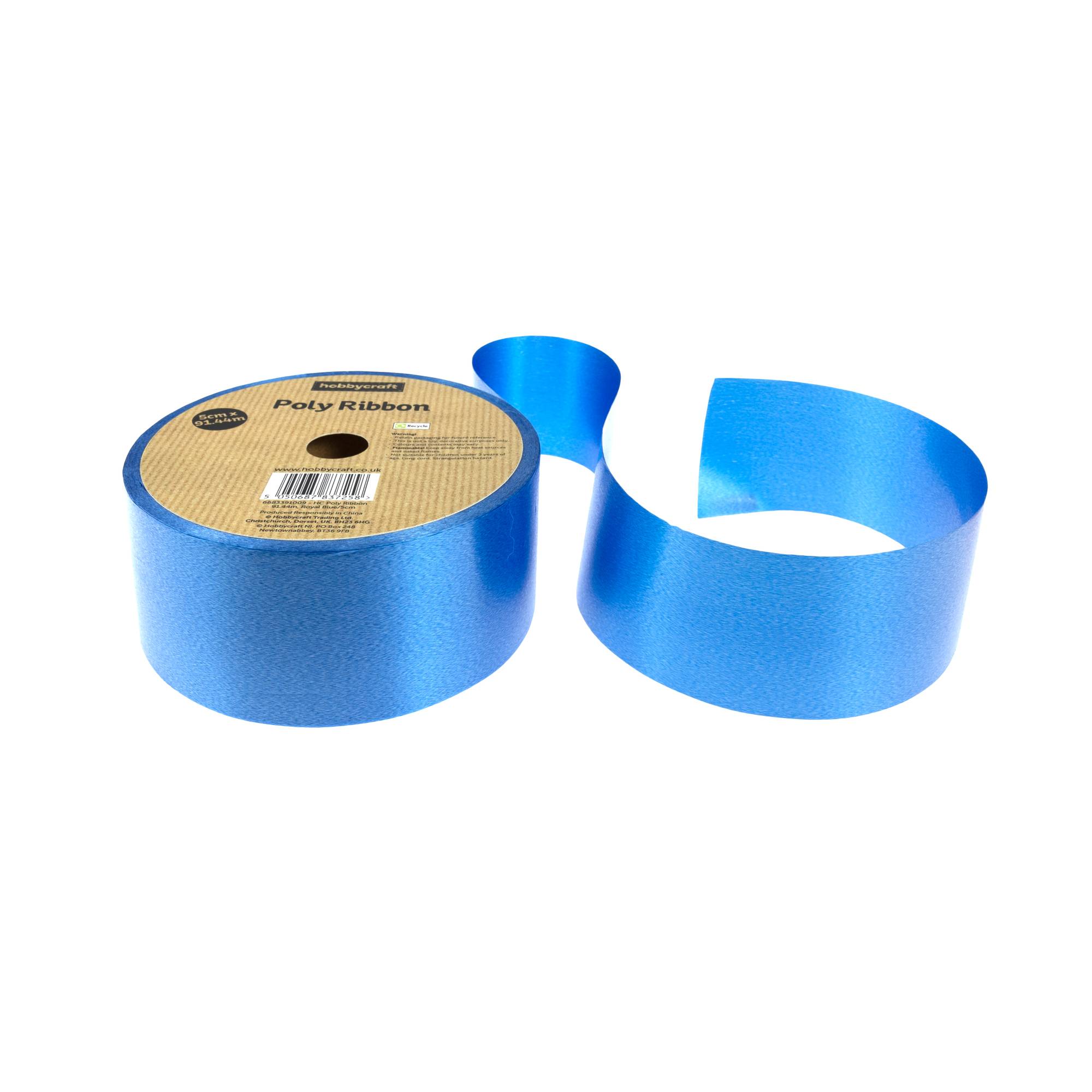 Royal Blue Poly Ribbon 5cm x 91m