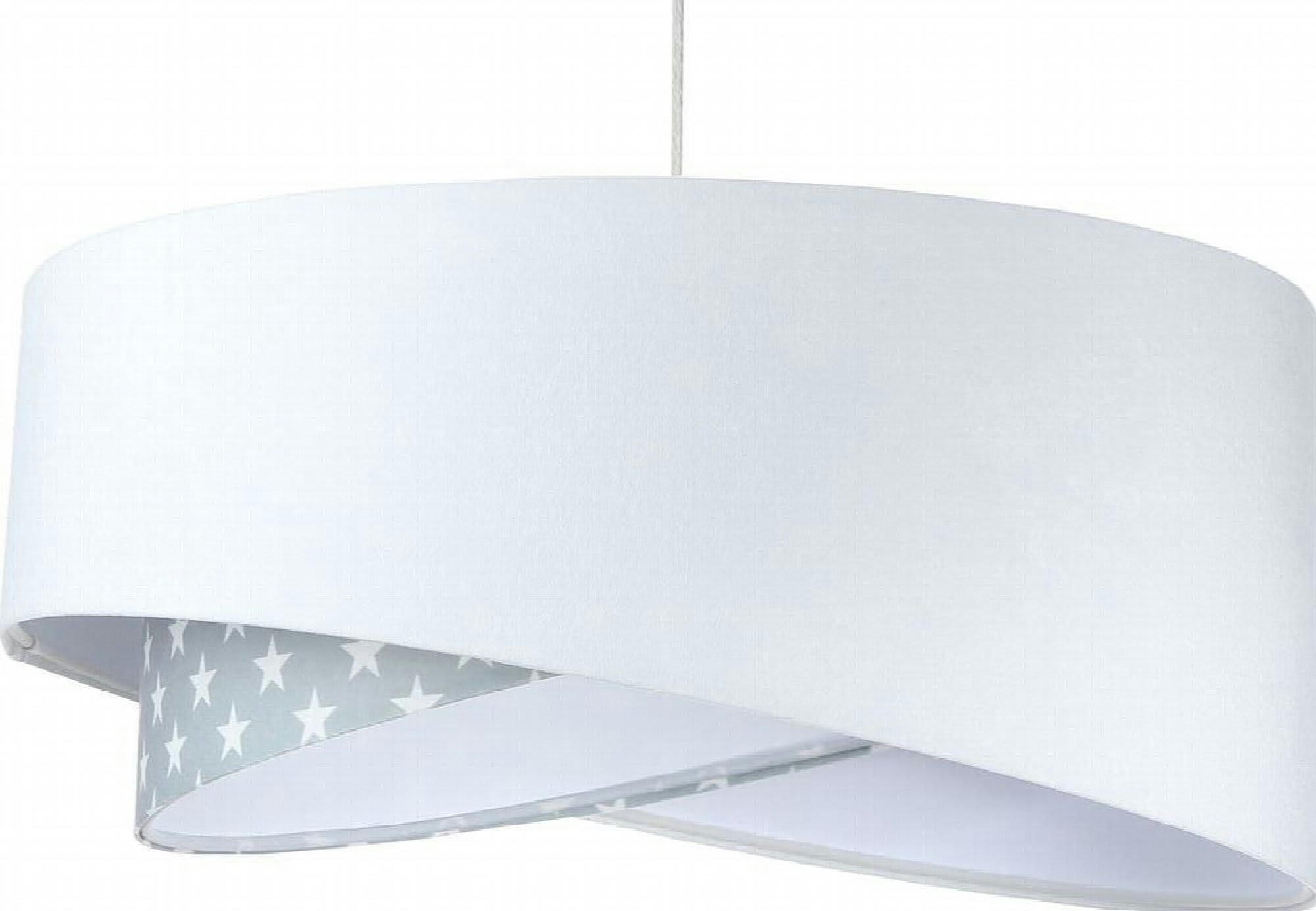 GALAXY - Suspension Tissu Blanc 50x50x105 cm