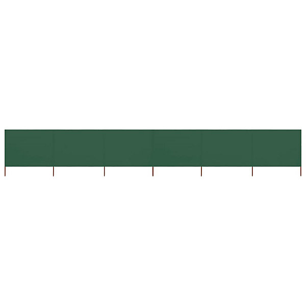 Brises-vue paravent 6 panneaux tissu 800 tissu vert Helloshop26