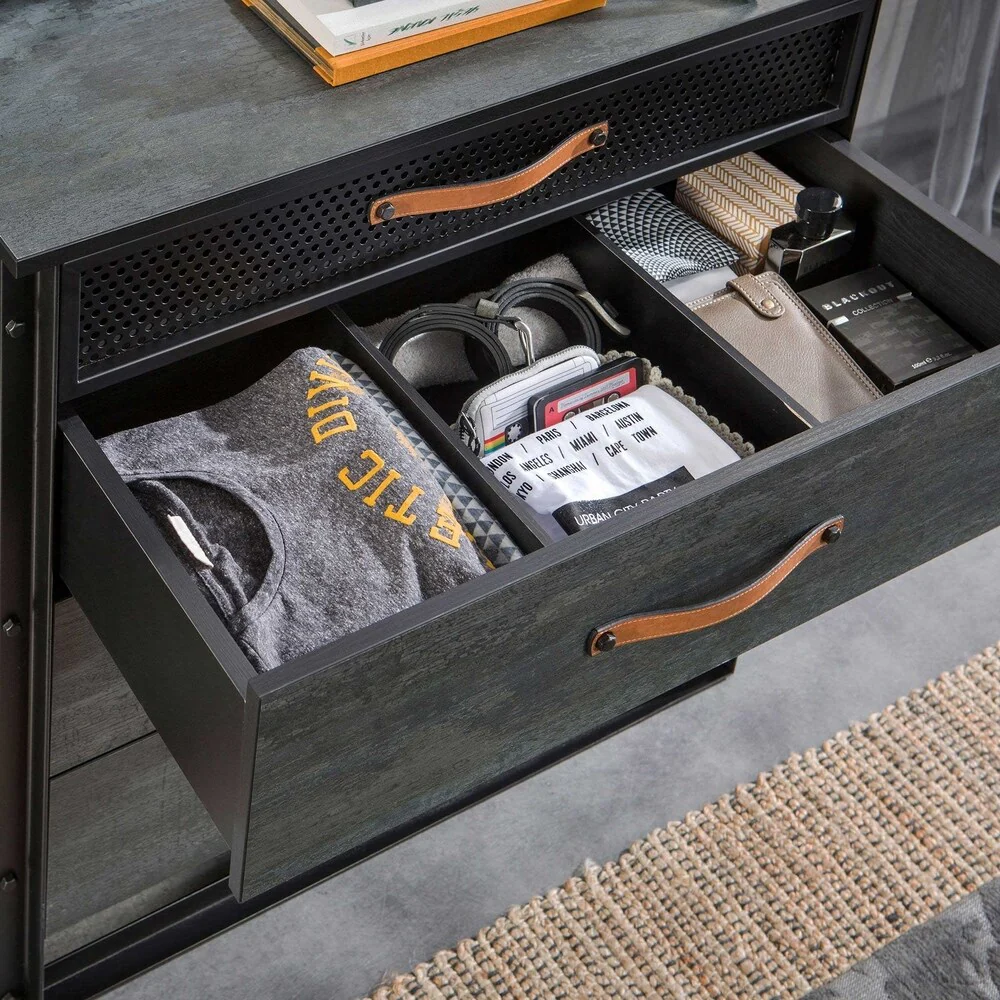 Cilek Dark Metal 4 Drawer Chest