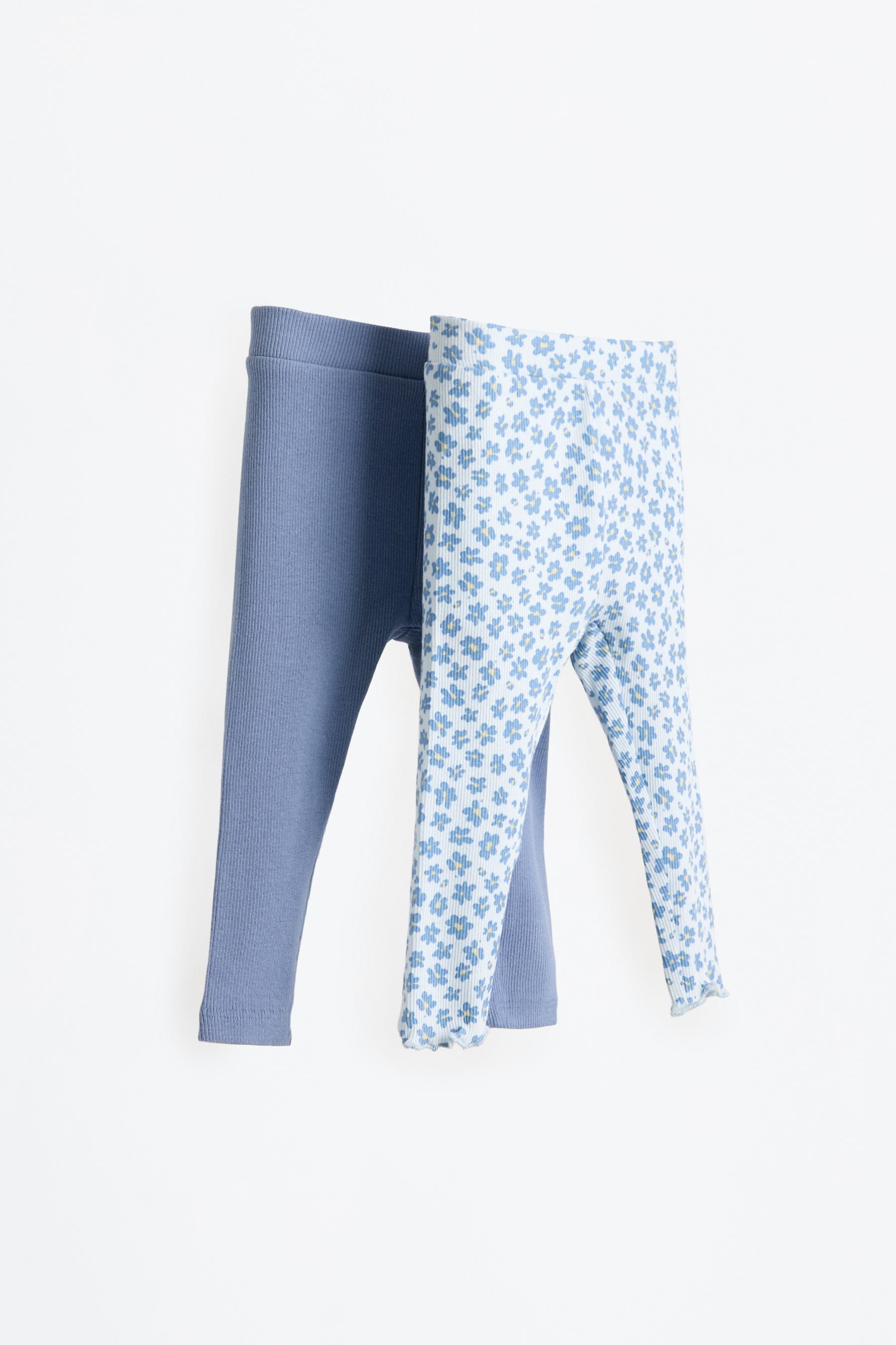 Pack 2 leggings combinados canalé