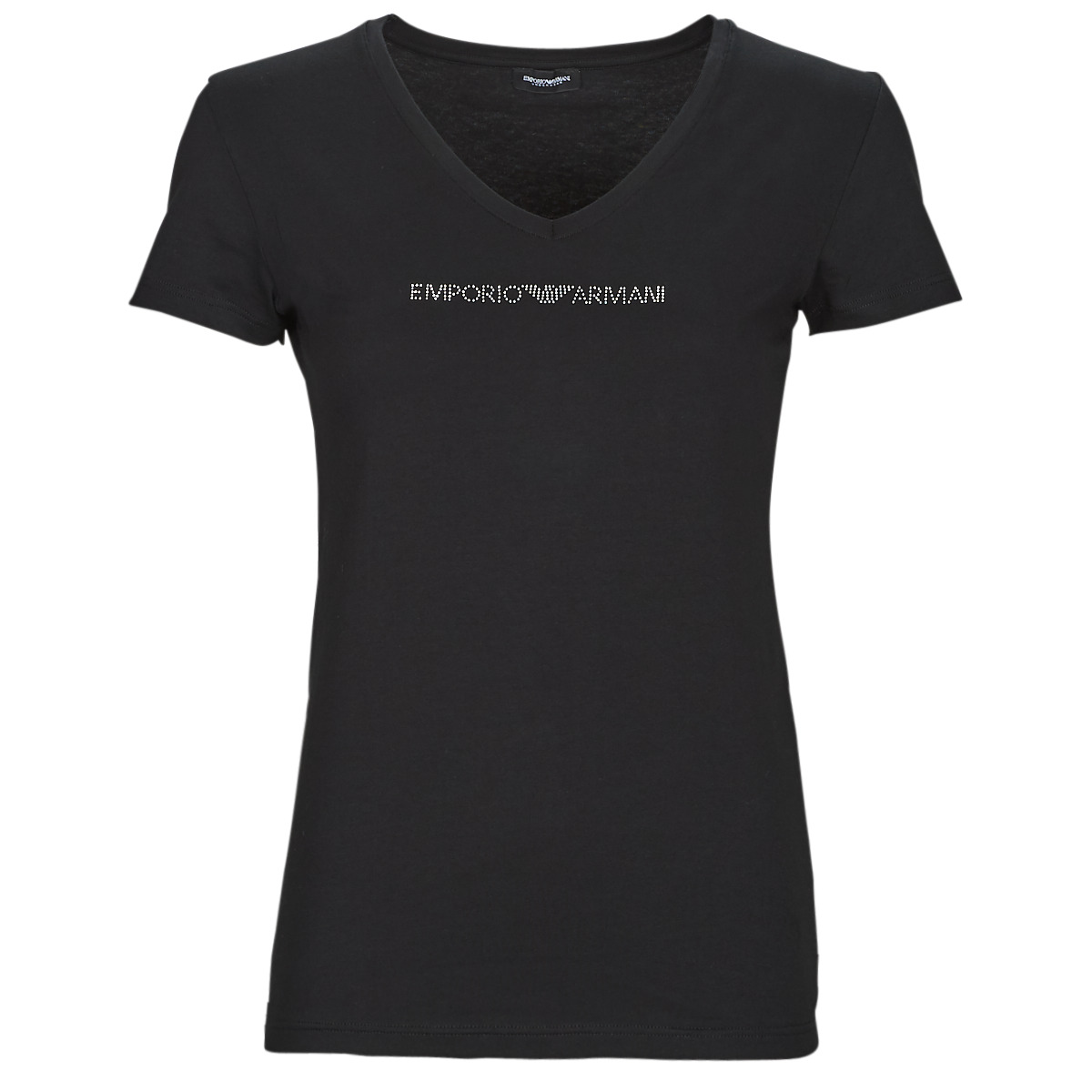 Emporio Armani - T-SHIRT V NECK - Black