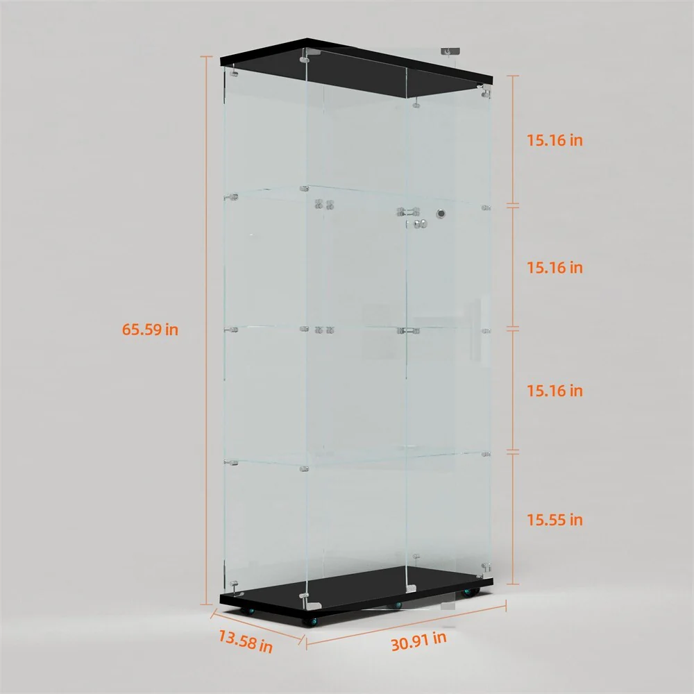 Tempered Glass Display Cabinet,Storage Cabinet,File Cabinet,with LED