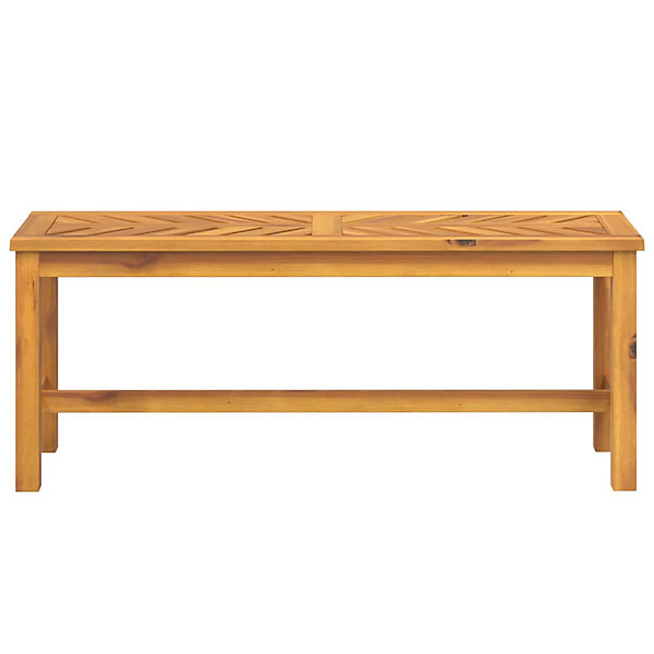 Banc de jardin meuble de patio bois Helloshop26