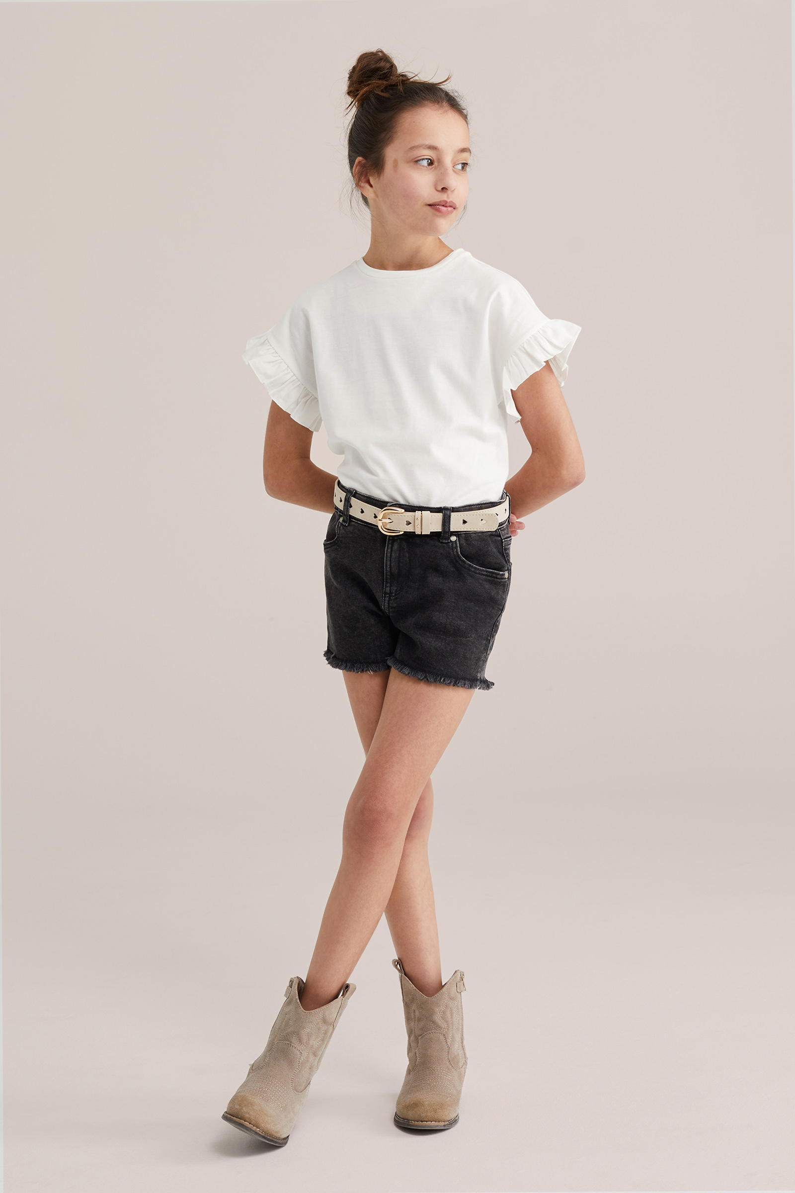 Meisjes T-shirt met ruches