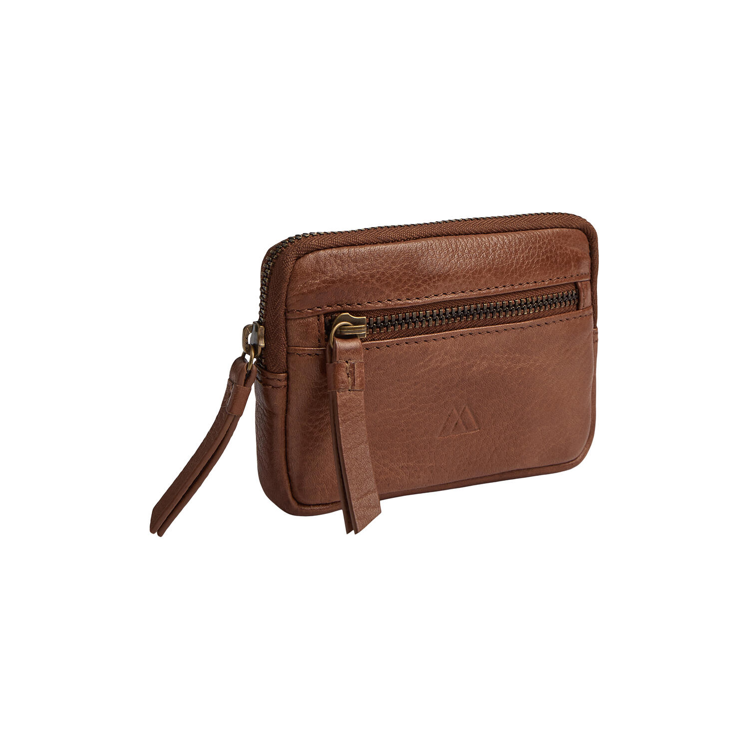 RoryMBG Coin Purse, Soft Vint., cognac w/br. gold