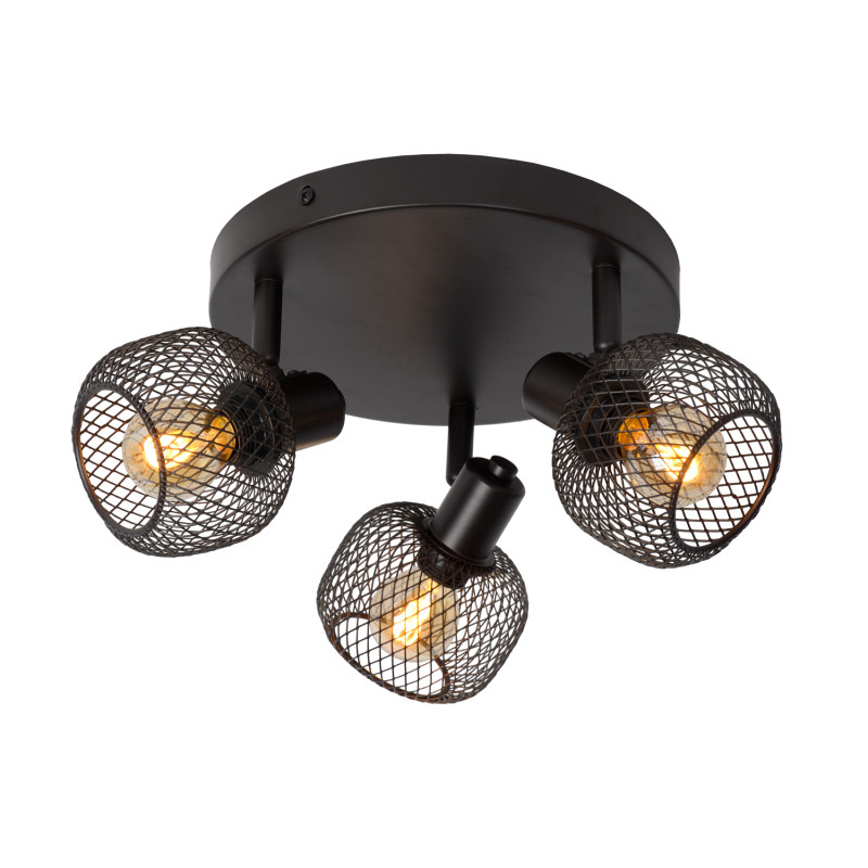 Spot Maren noir E14 3 x 40 W LUCIDE