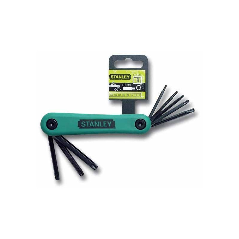 Clé mâle sur support verrouillable 8 pièces STANLEY FATMAX