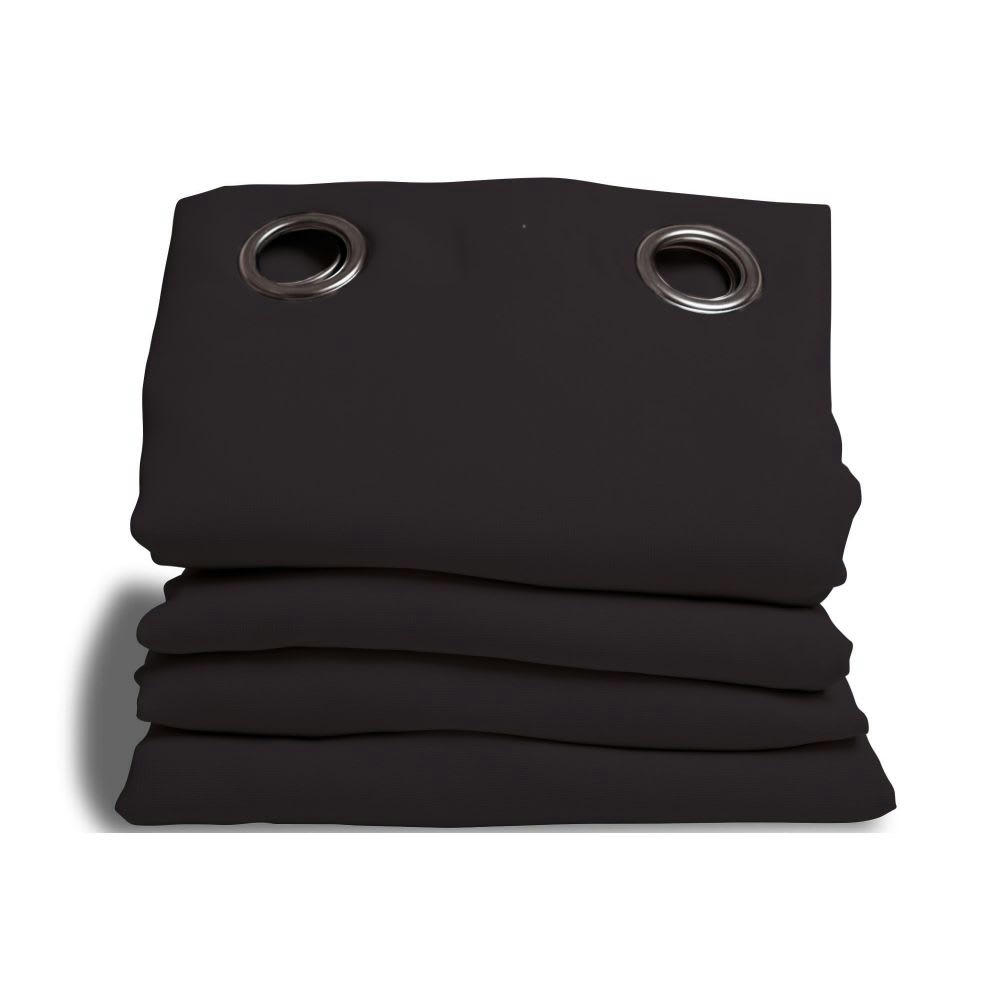 - Rideau phonique thermique occultant noir 140x260