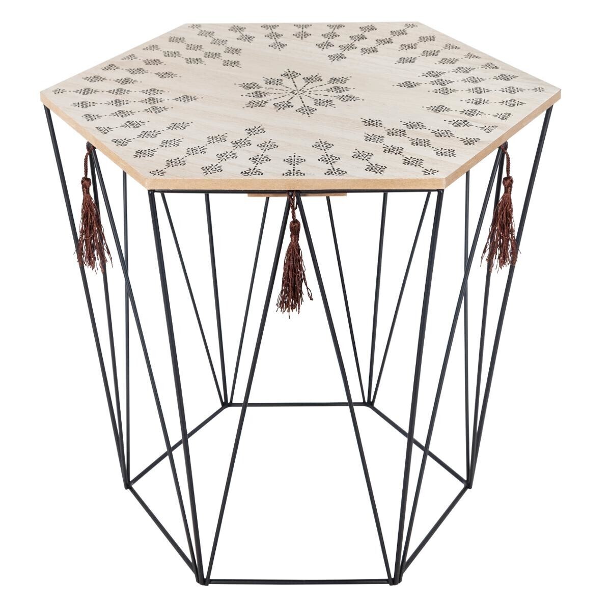 Side table "Kumi" Black, 40x38 cm