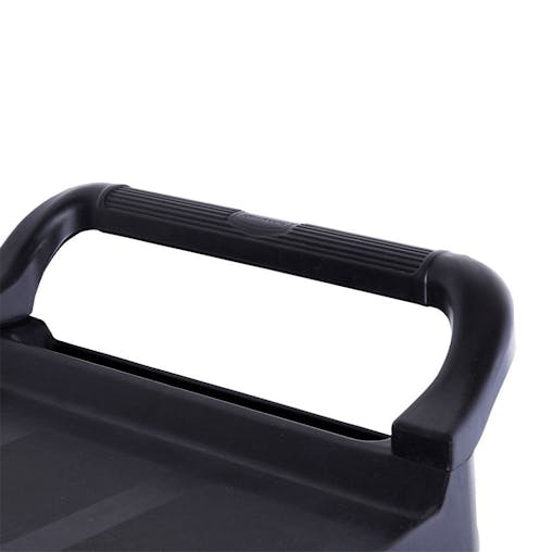SOGA 3 Tier Covered Food Trolley Mechanic Kitchen Black