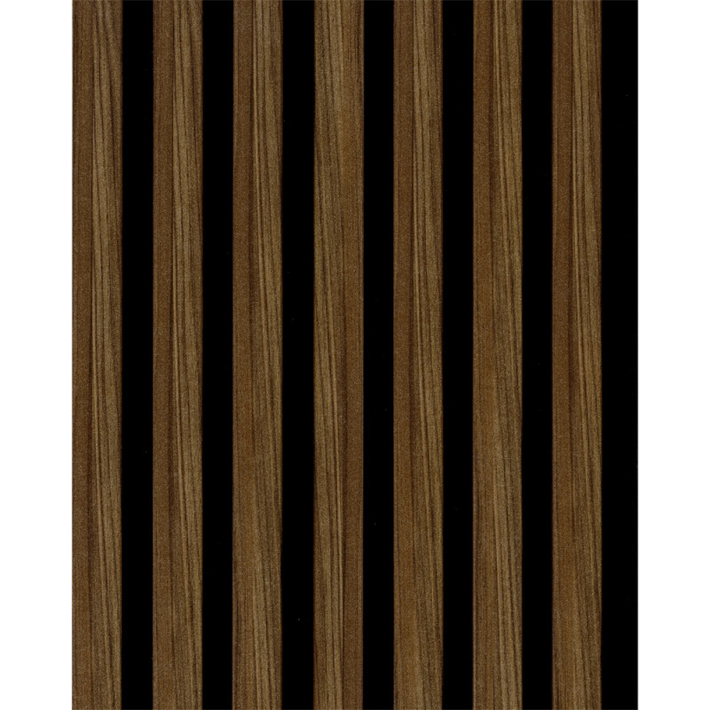 Lambris revêtu Decowall Acoustic noyer 260 x 30 x 3,5 cm 2 pièces CANDO