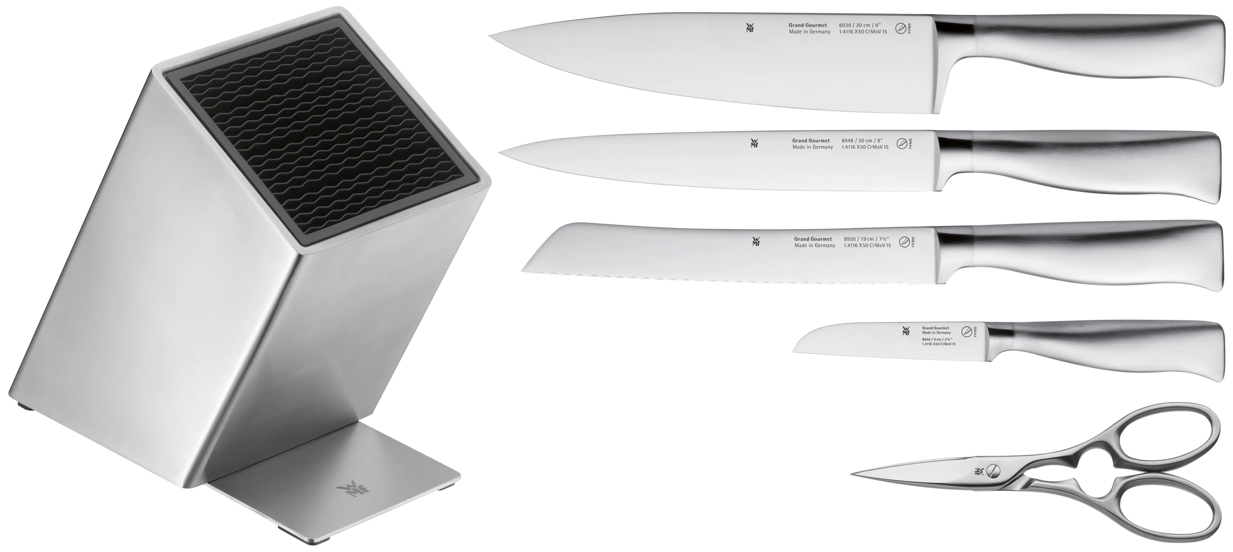 Grand Gourmet FlexTec knife block value set*, 6-pieces