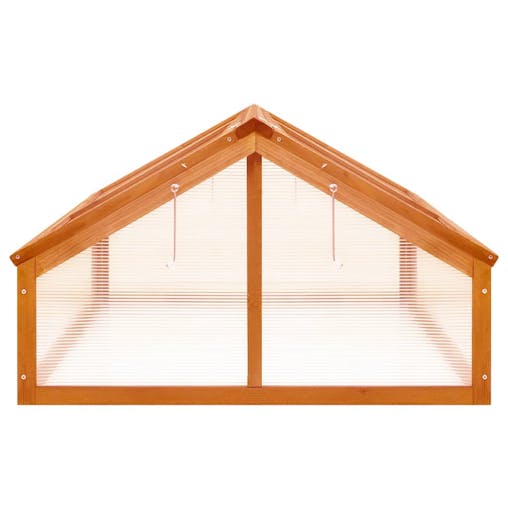 NNEVL Greenhouse Brown 114x80x50 cm Firwood