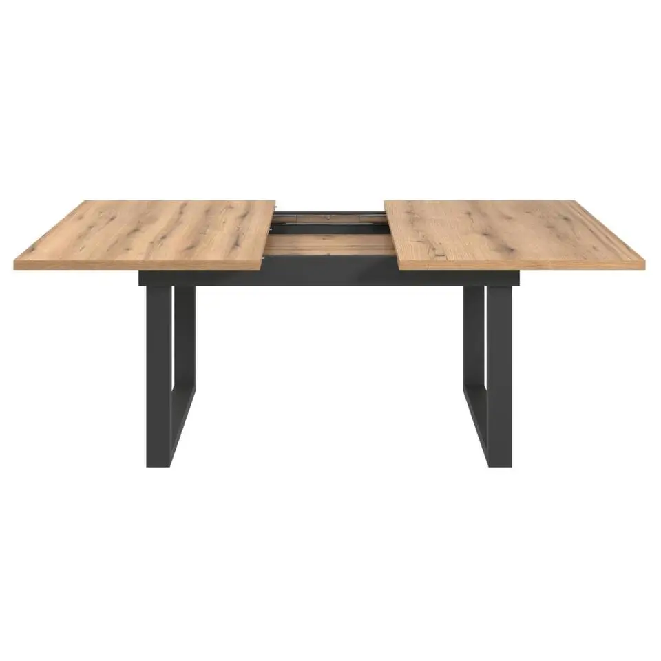 Hioshop UniversalS eetkamertafel inclusief 1 uitbreidingsplaat eiken decor