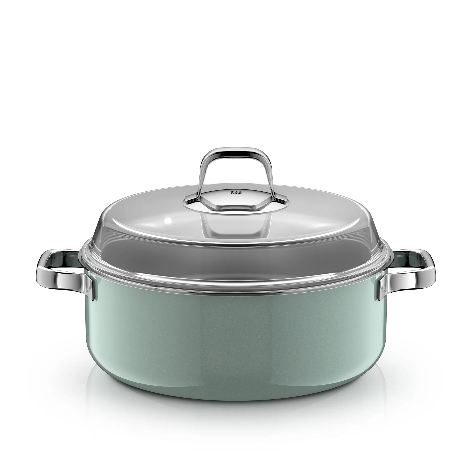 Fusiontec Mineral Pro, Round Roaster With Lid, 28 cm, Eucalyptus Haze