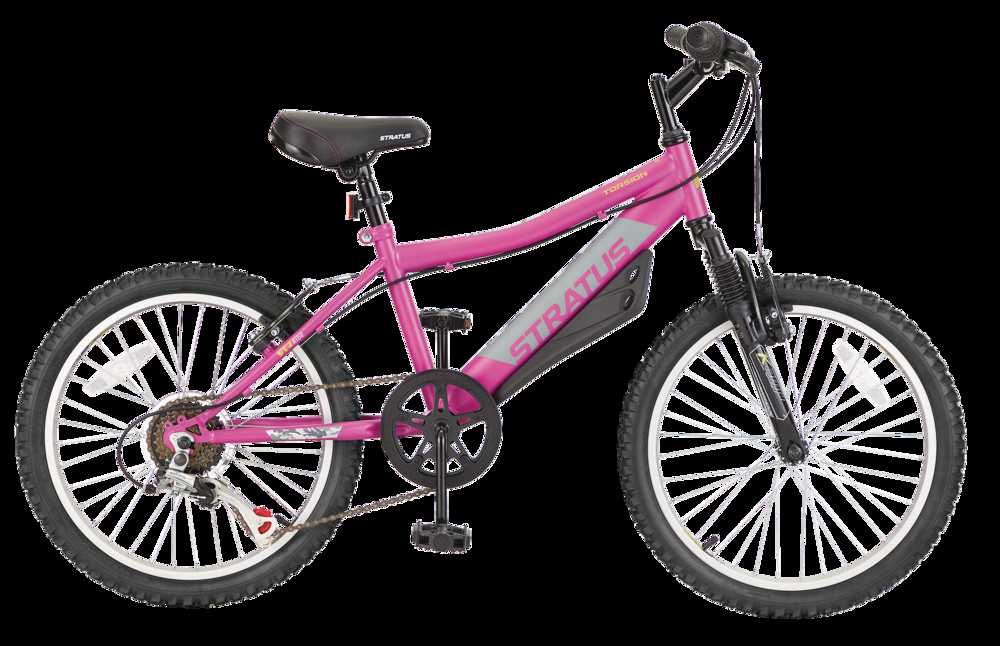 Stratus Torsion Kids' Bike with Reflectors, 6-Speed, 20-in, Purple
