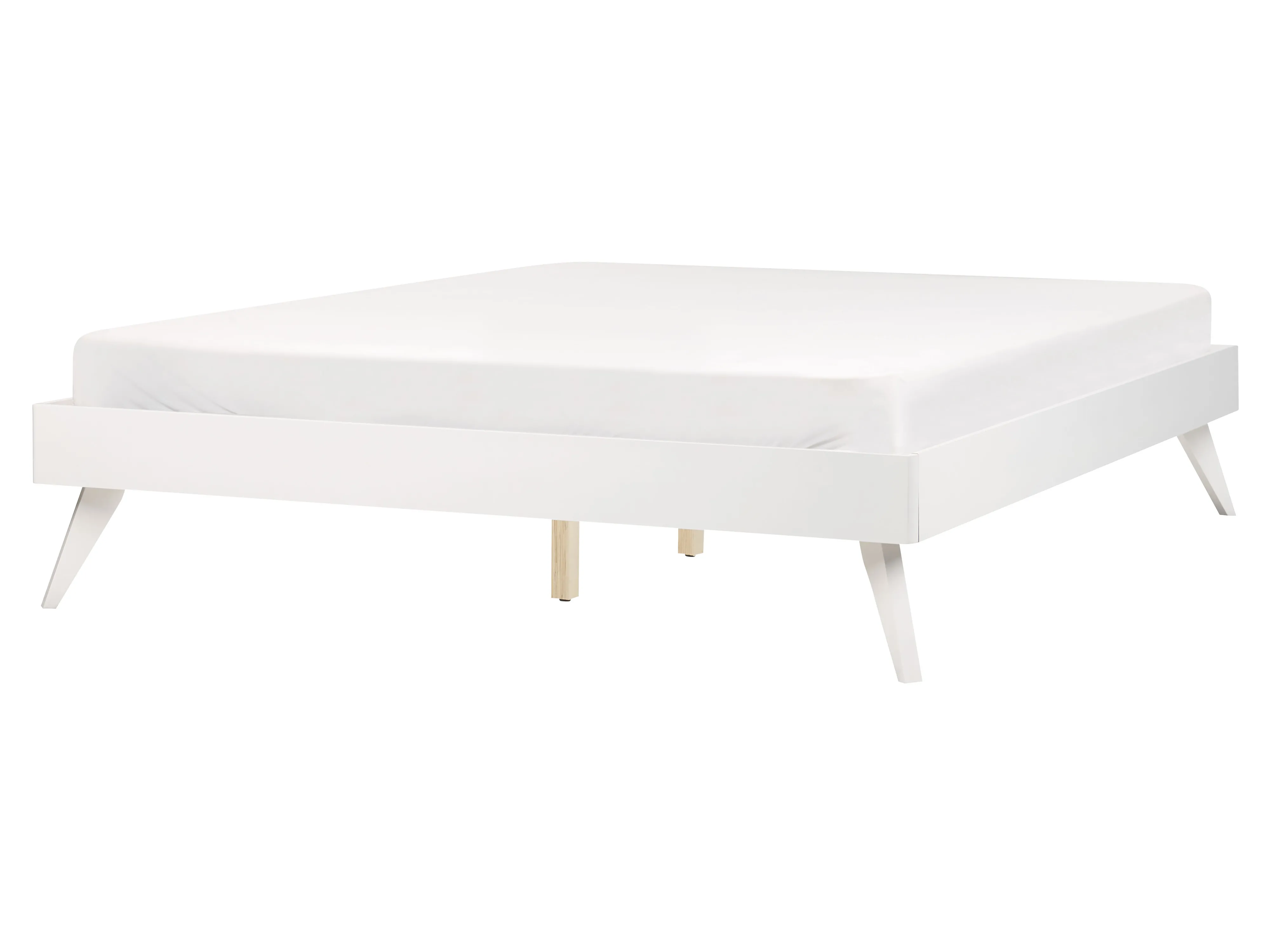 Bed without Headboard BERRIC 140 x 200 cm (EU Double) White