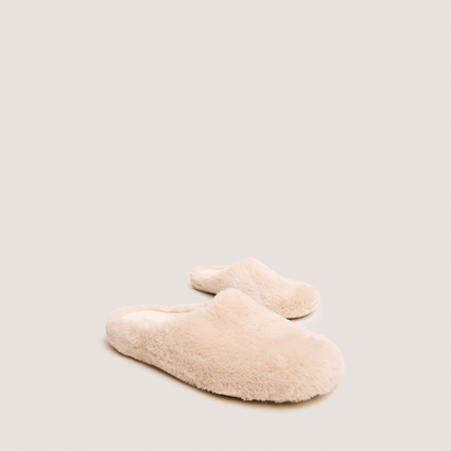 Chaussonsen fluffy beige | JUDE