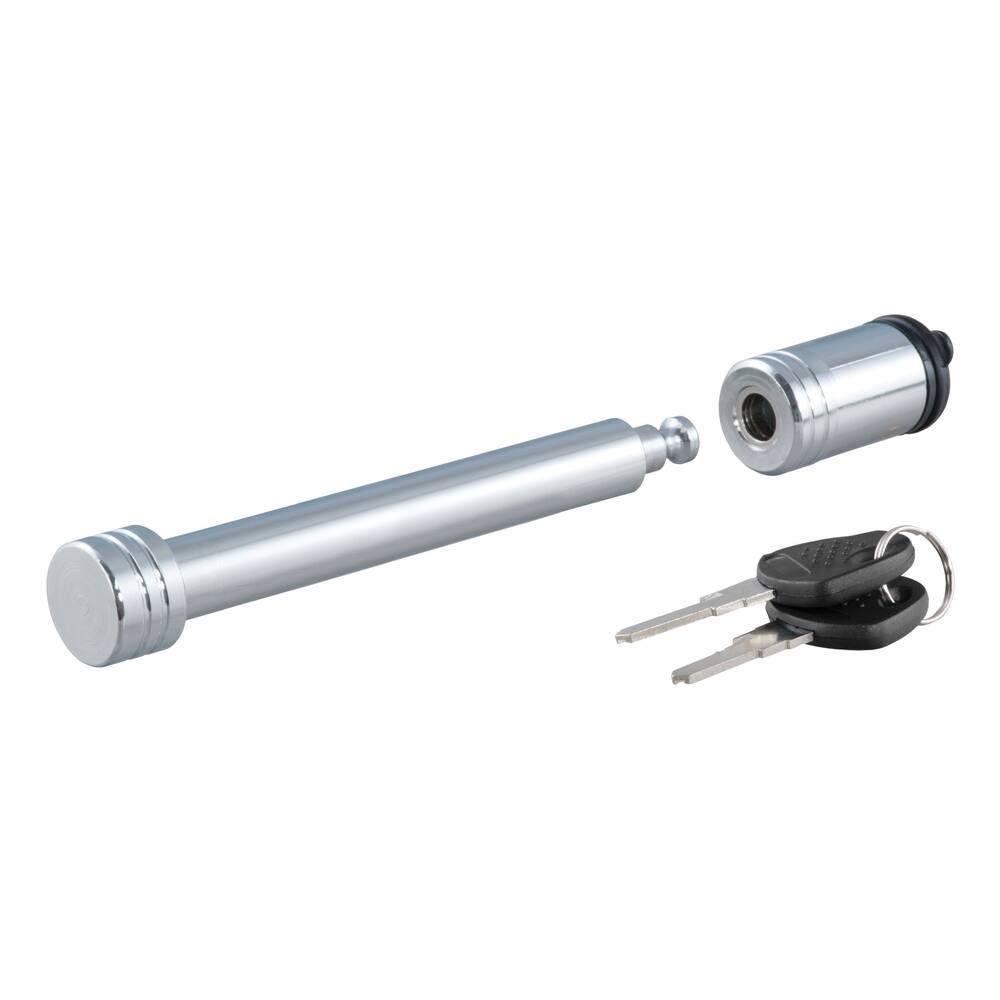 CURT 23025 5/8-in Hitch Lock, 3-in Receiver, Barbell, Chrome