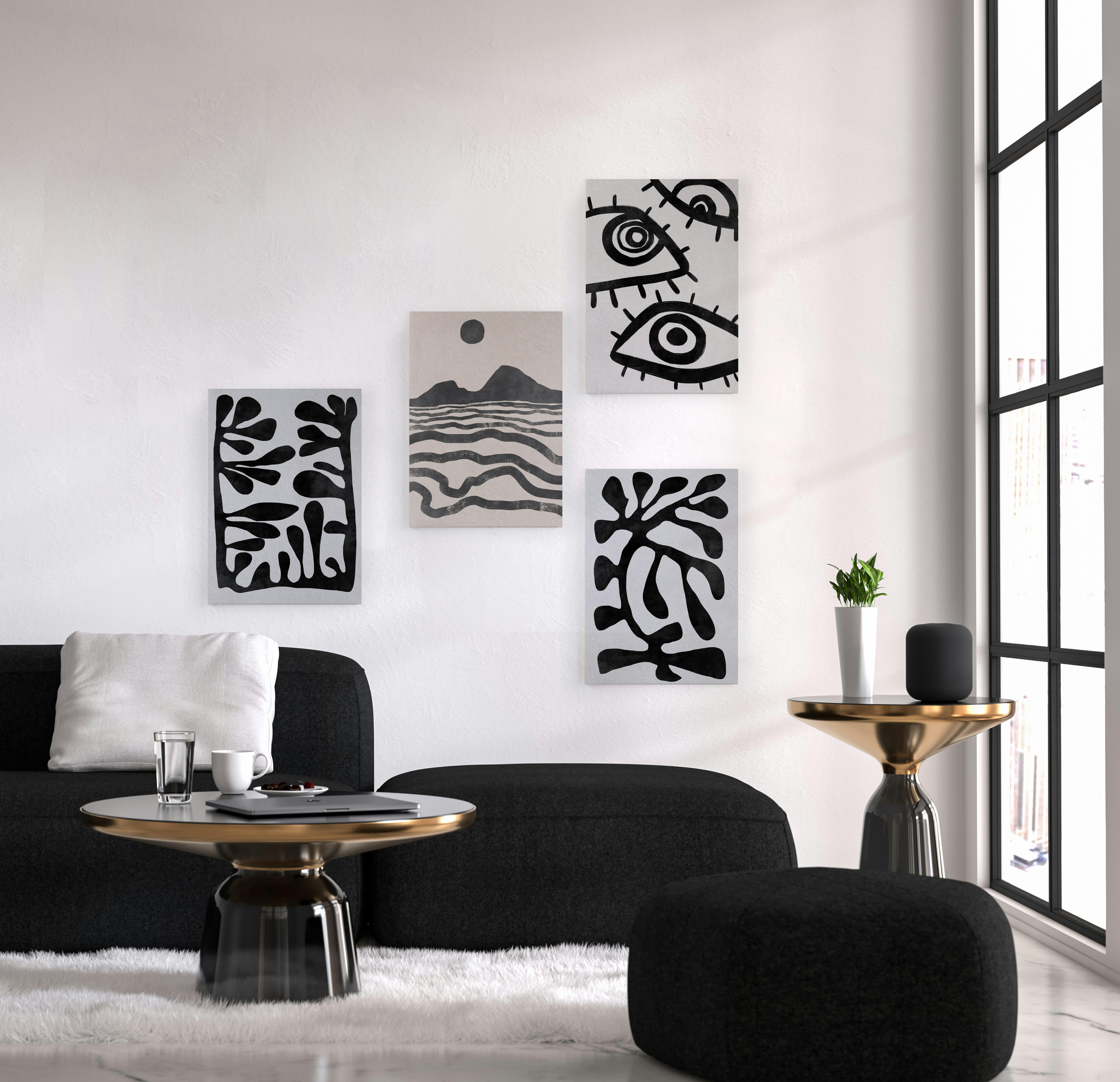 VISIONS - Peinture sur toile 60x40 imprimé HD Visions