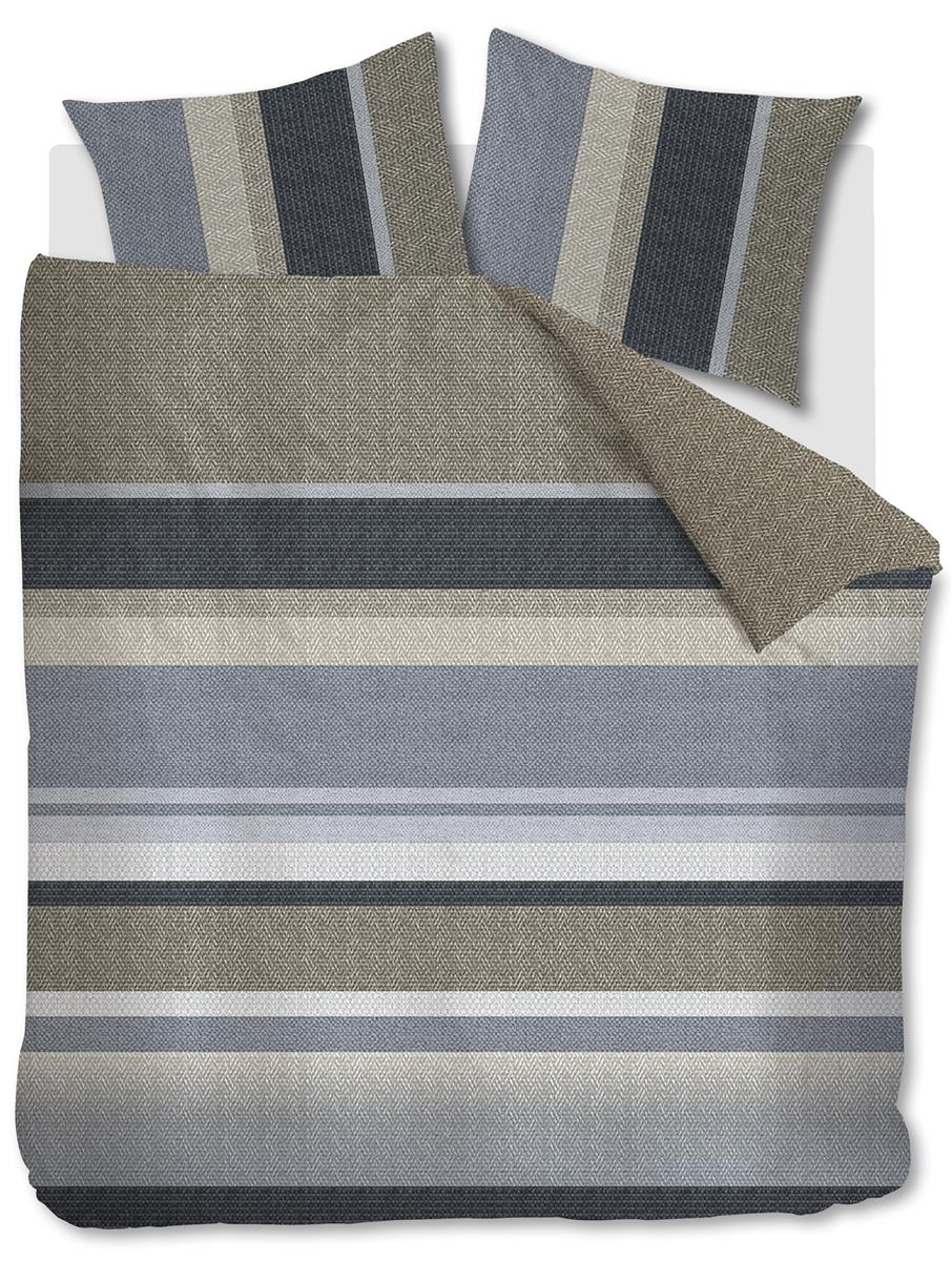Beddinghouse dekbedovertrek Jorren - 260x200/220 cm - blauw grijs