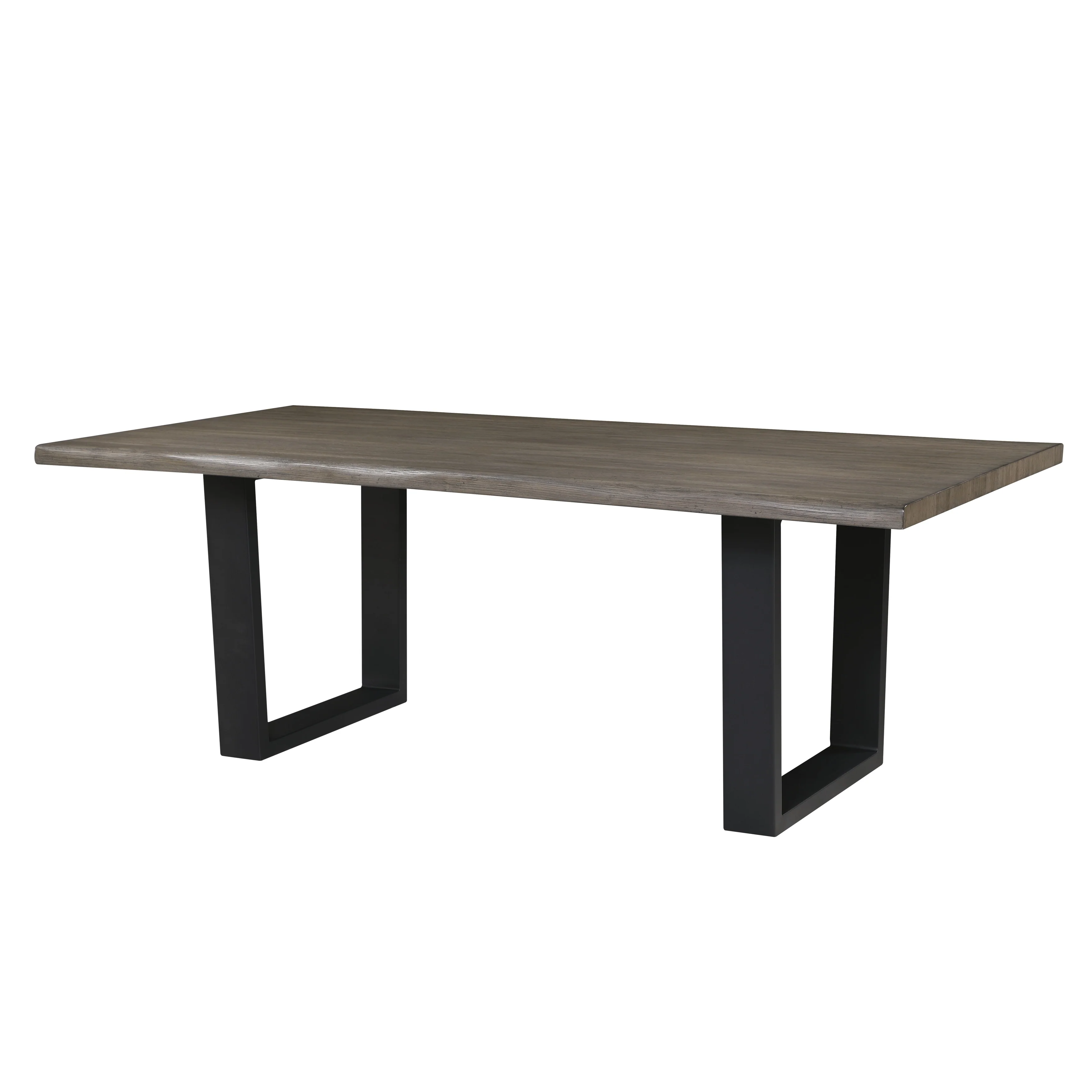 Ditmars Dark Brown Finish 84 Live Edge Dining Table by iNSPIRE Q Modern