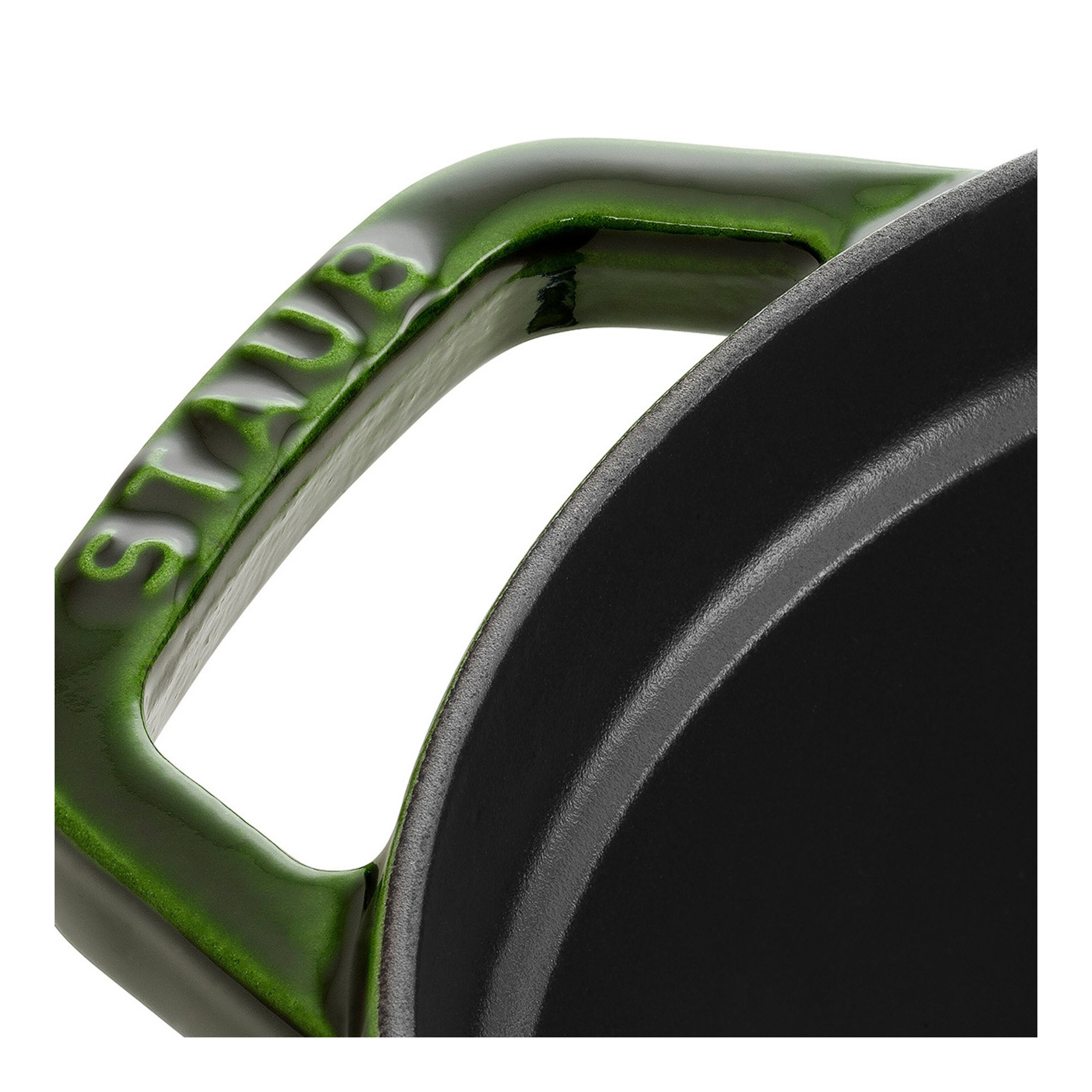 33 cm oval Cast iron Cocotte basil-green