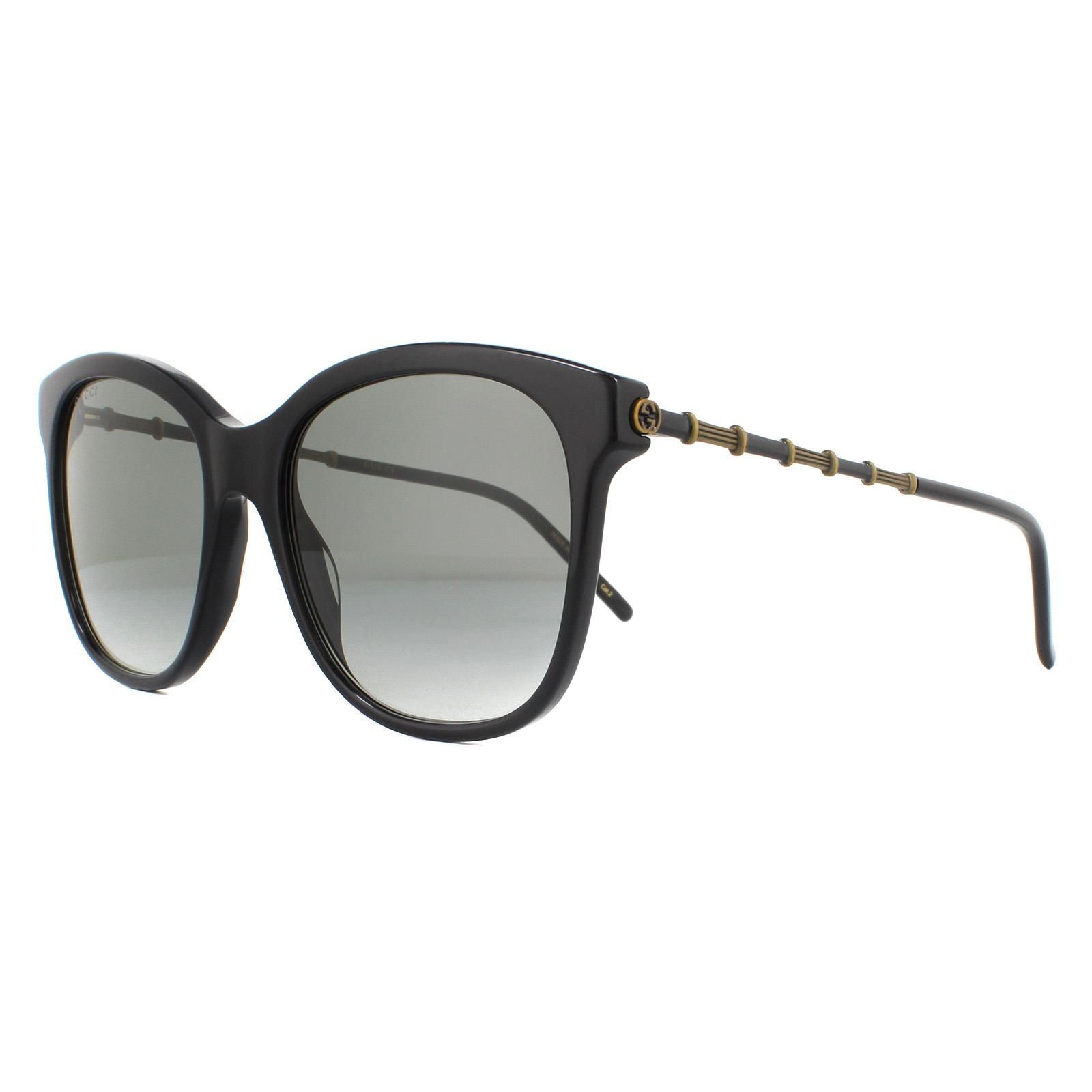 Gucci Square Black Grey Gradient Sunglasses