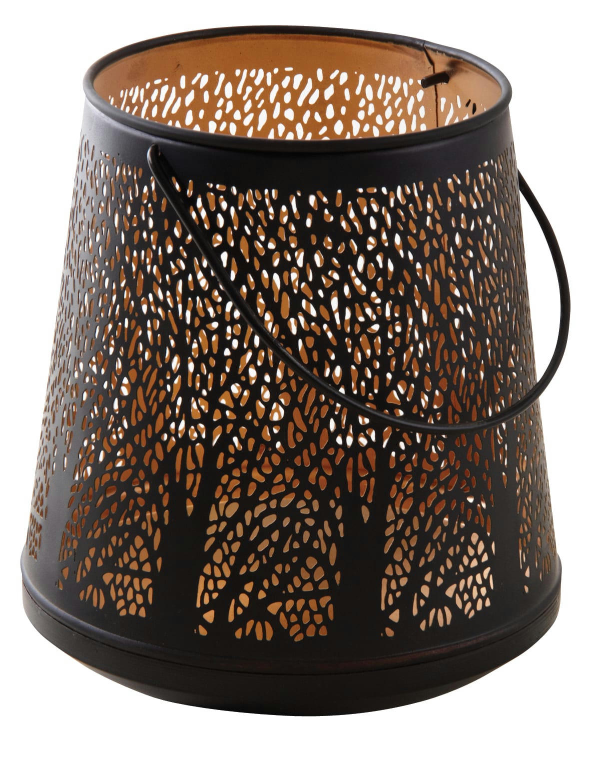 - Photophore décor arbre ajourée Ø21 cm