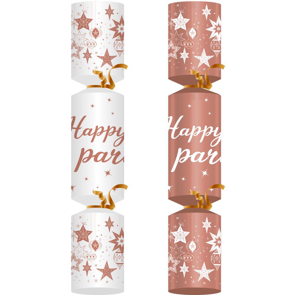 Kit crackers DIY créatif blanc 8 personnes