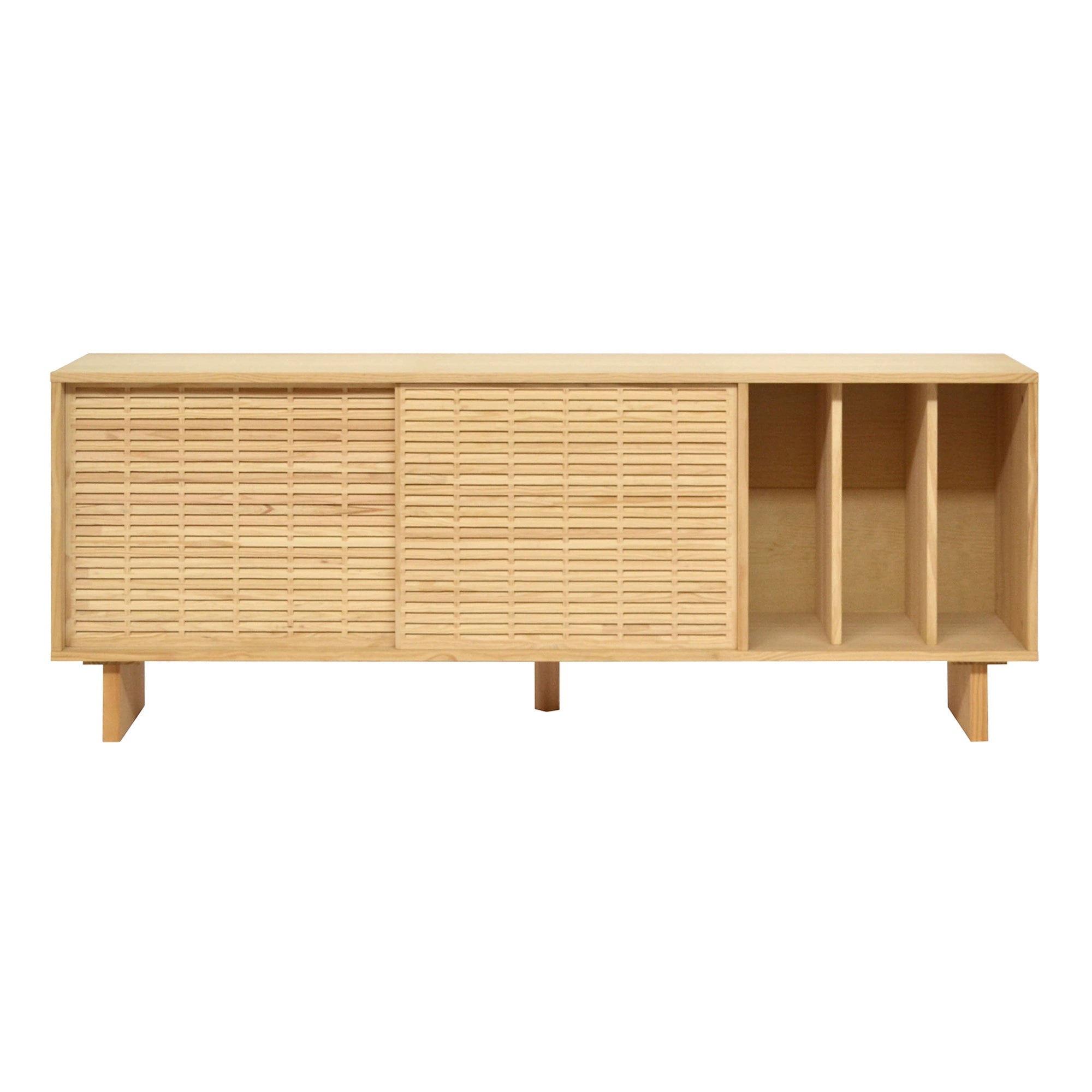 Naan Furniture Dressoir Benissa - Natuurlijk ongelakt grenen - 170 cm - 2 deuren