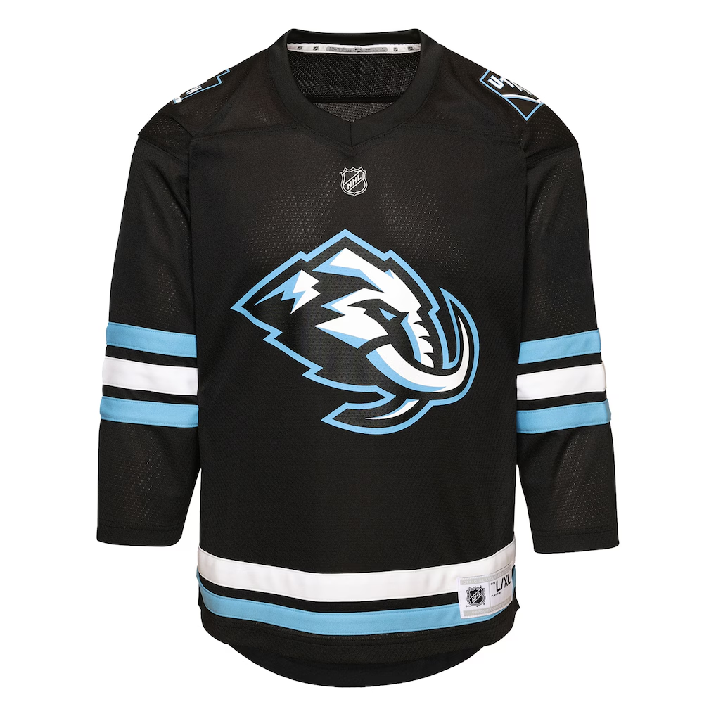 Utah Mammoth Home Replica Custom Jersey - Black