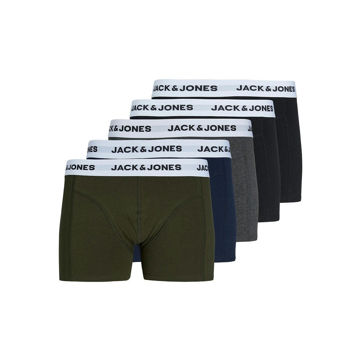 Lot de 5 boxers unis