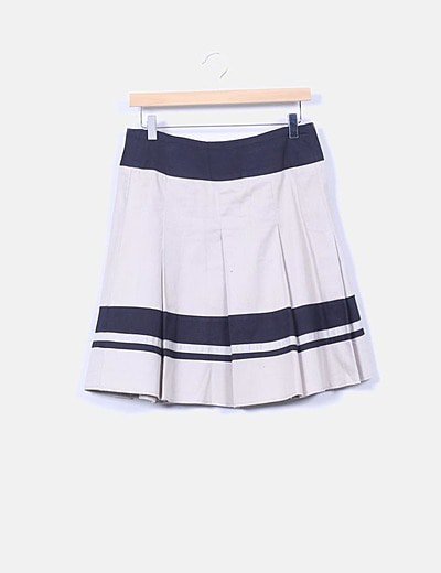 Camaïeu Two-tone midi skirt made of boards