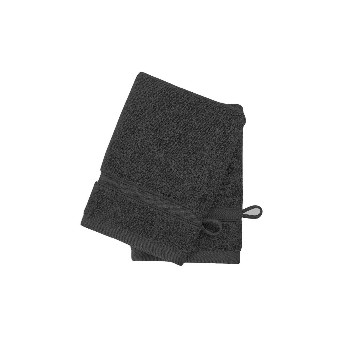 ORGANIKA - 2 gants en coton bio Carbone 16x22 cm