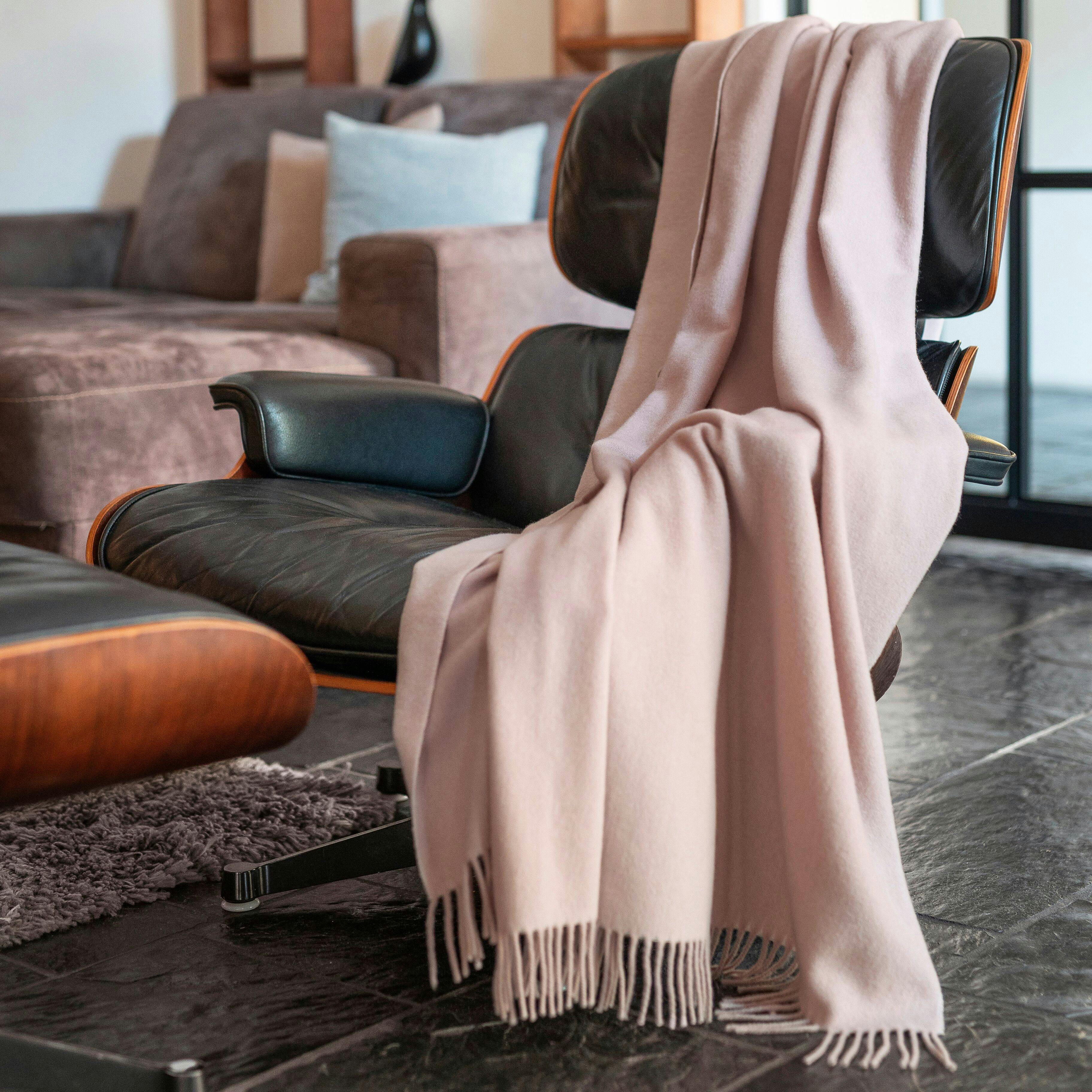 CLARENCE - Plaid en laine et cachemire