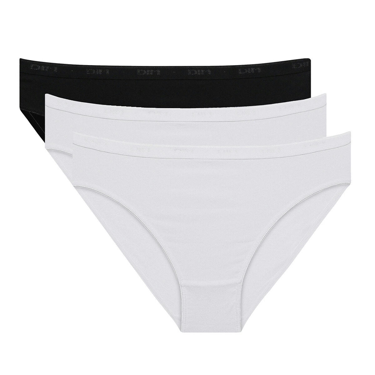 Slip en coton bio stretch, lot de 3, Plus my bio