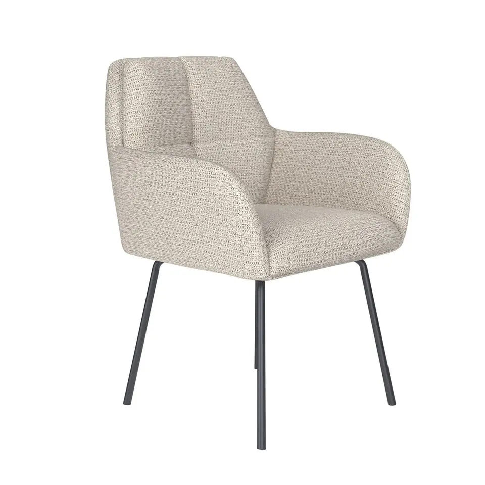 Housecraft Pete Eetkamerstoel Metaal Off-White - Beige