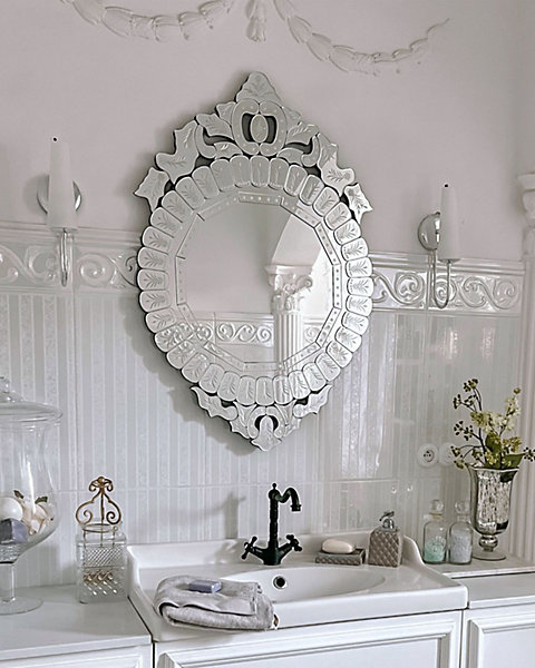 Miroir CRAON 67 cm 100 cm Argenté