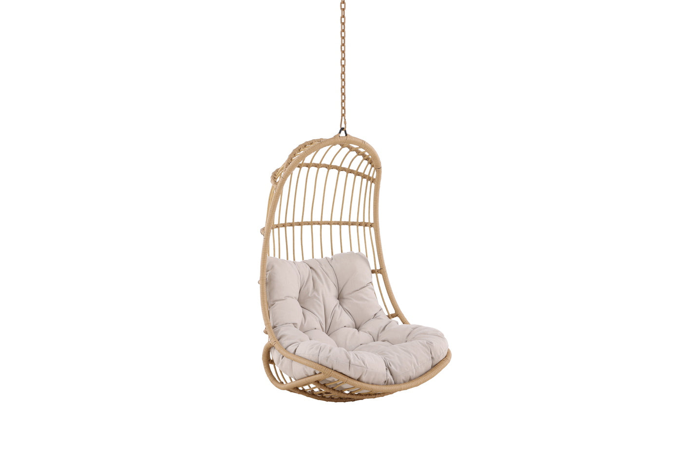 Fjôrd - Hangstoel Naturel Rotan - 70x77x120cm - Pulau