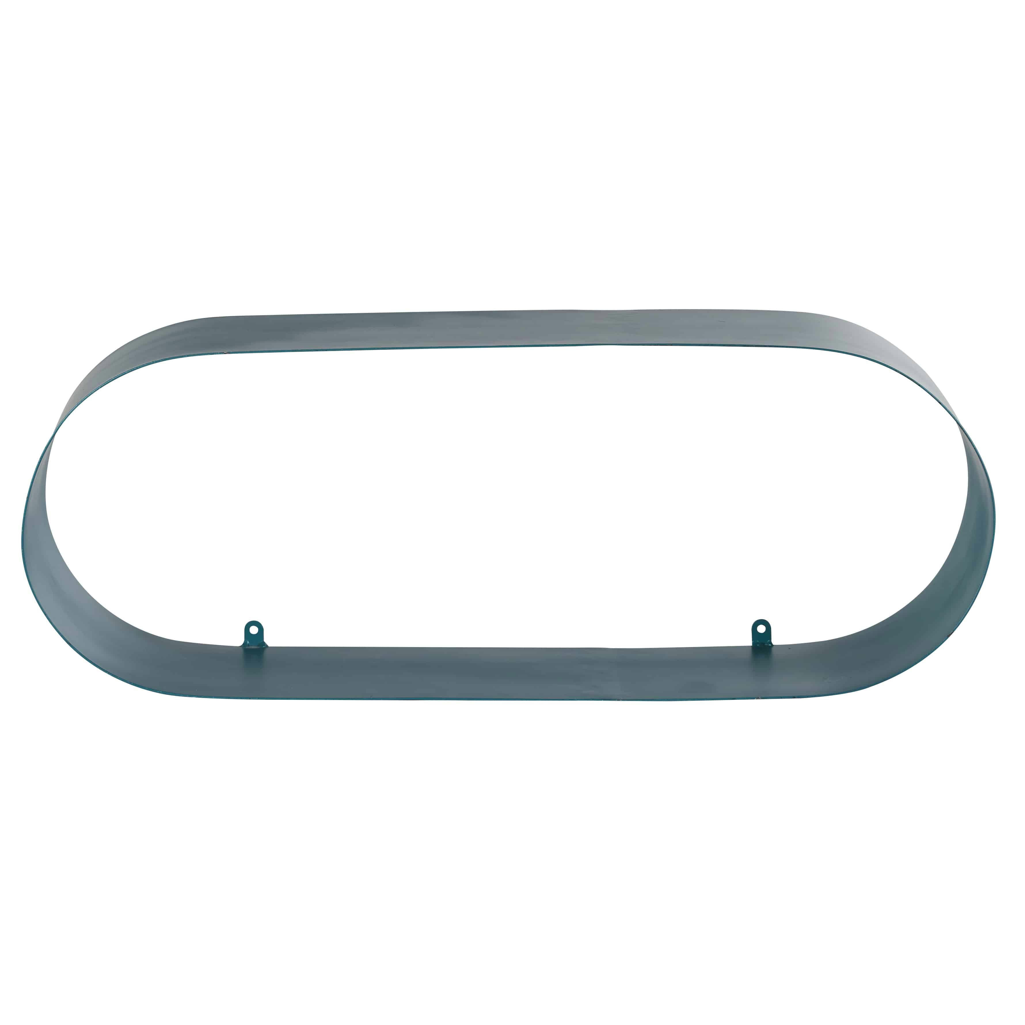 LOUISETTE - Etagère ovoïde murale en fer recyclé vert sapin