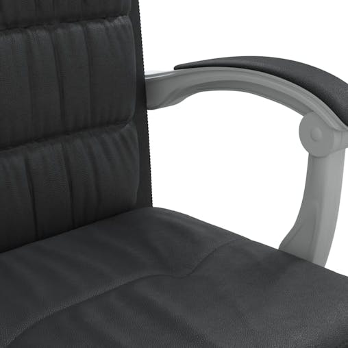 NNEVL Reclining Office Chair Black Faux Leather
