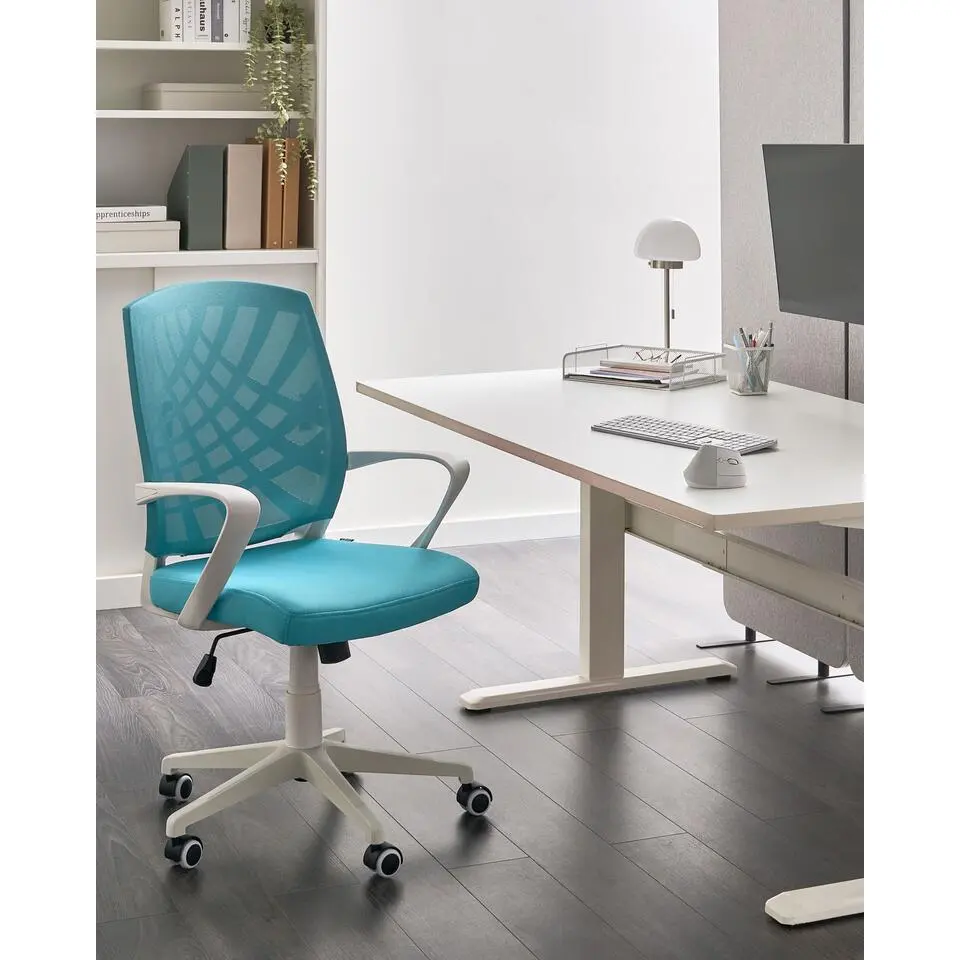 BONNY - Bureaustoel - Blauw - Polyester