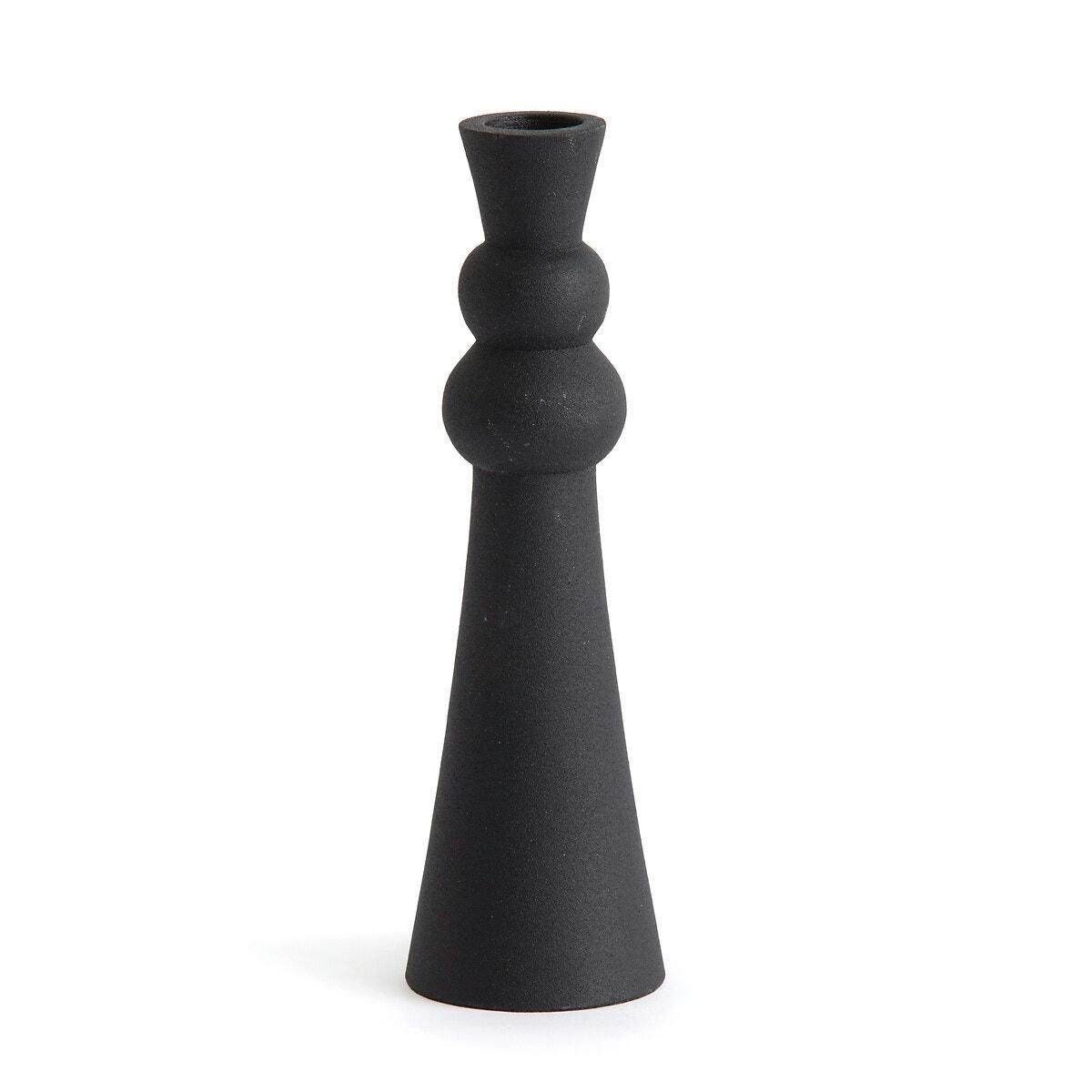 Bougeoir en aluminium H20 cm, Caspar