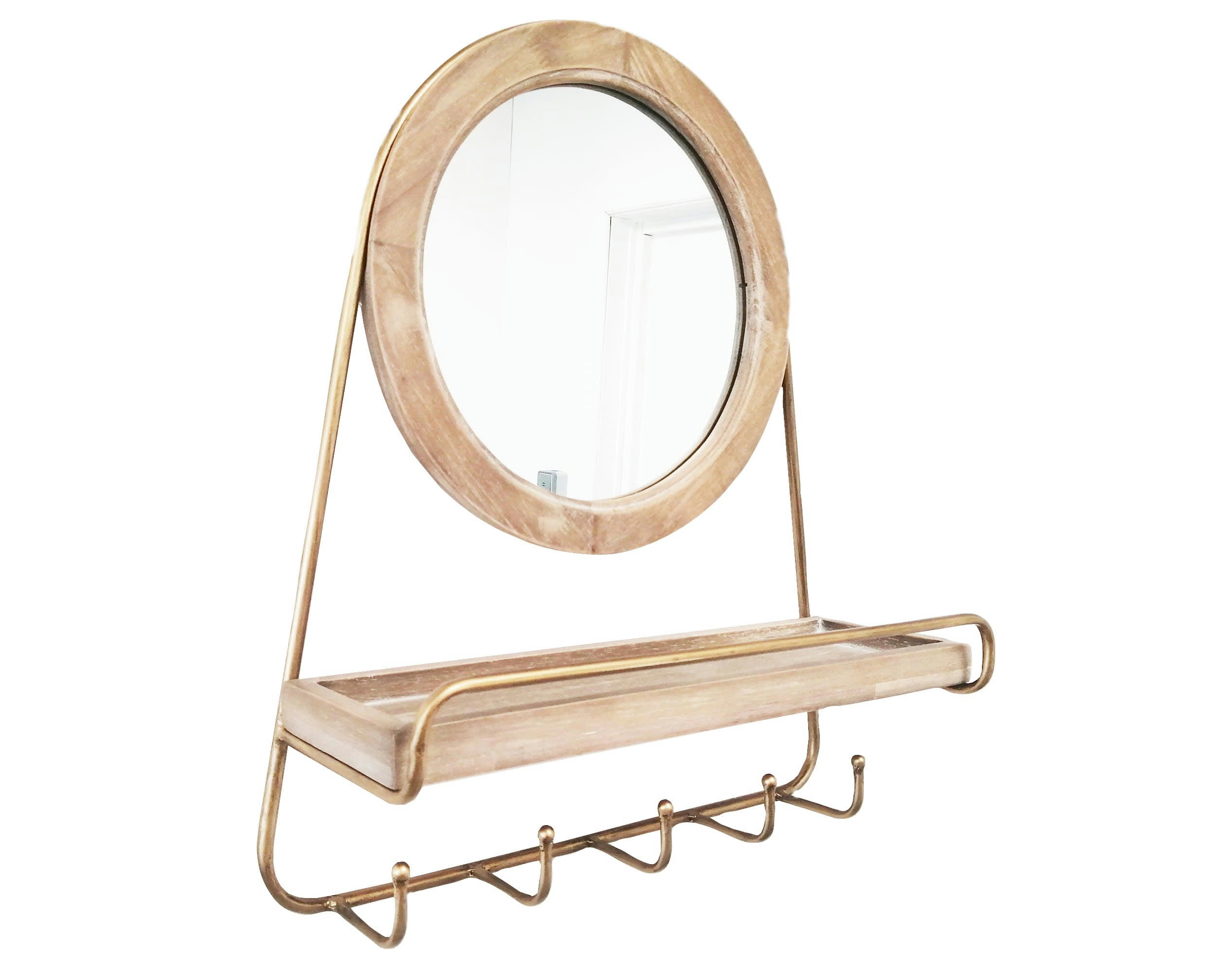 NICO - Porte-manteaux en bois beige
